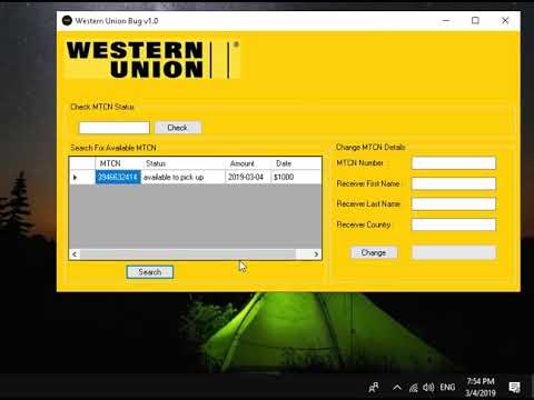 Western Union Bug Activation Serial